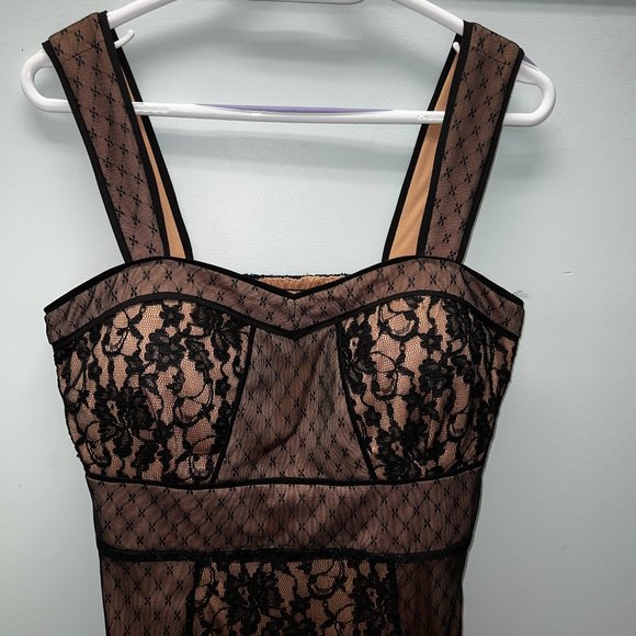 Guess Black Lace Overlay Dress Size 10 - Picture 9 of 12